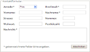 Kontaktformular
